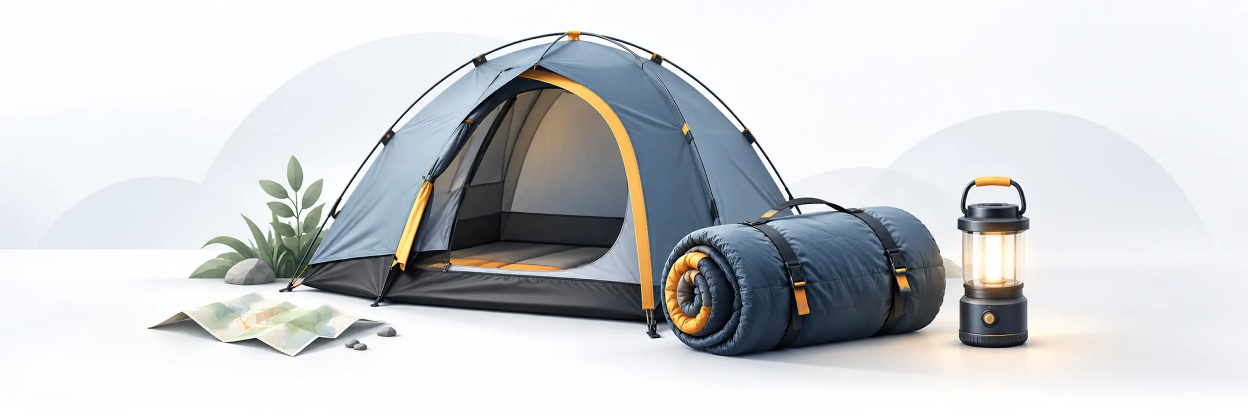Outdoor camping gear tent and sleeping bag Frequently Bought Together combinations example