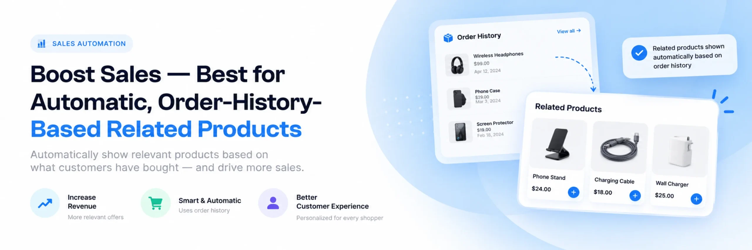 Boost Sales automated recommendation engine settings\