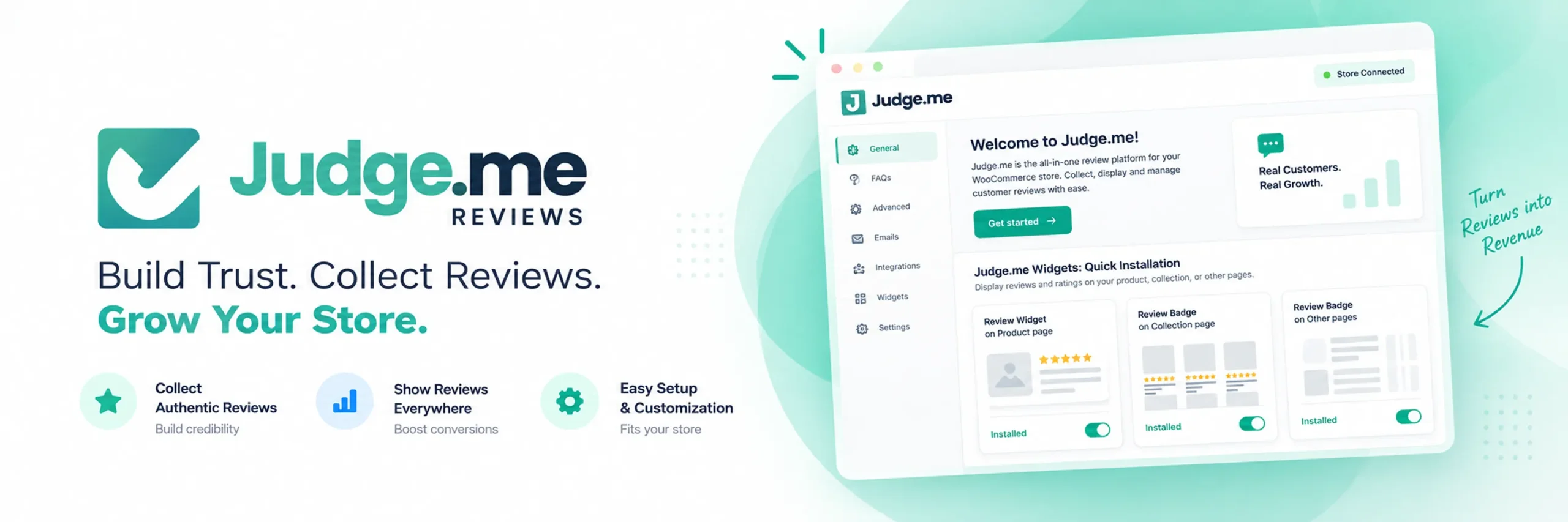 Judge.me WooCommerce review plugin settings and email request interface