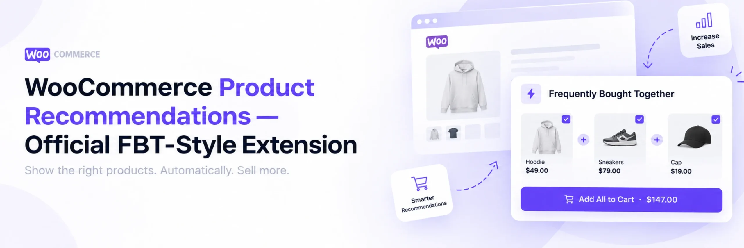 WooCommerce Product Recommendations FBT-style cross-sell widget