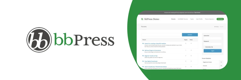 bbPress discussion forum and product community question board for WooCommerce