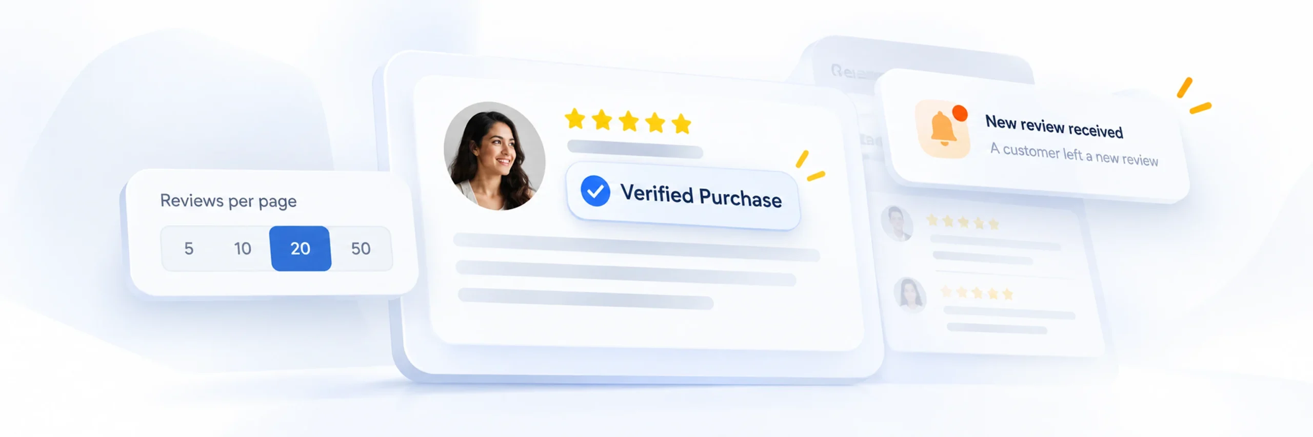 Configuring review collection, verified purchase badges, and pagination settings in WooCommerce