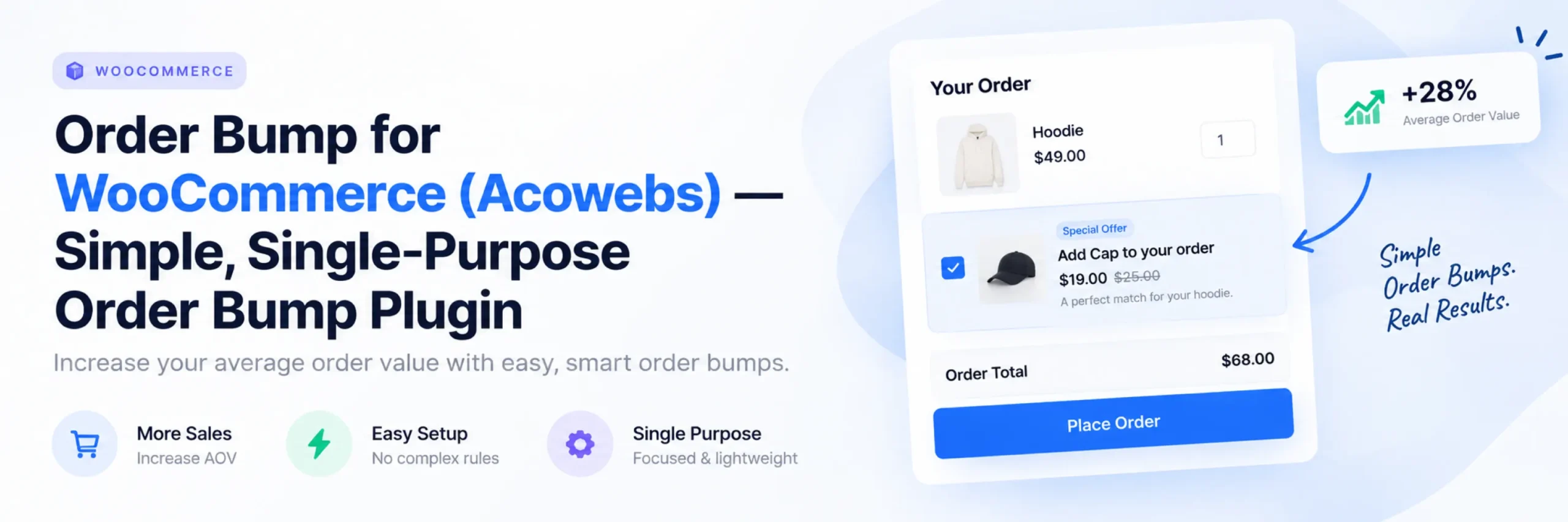 Order bump plugin checkout display and conversion settings\